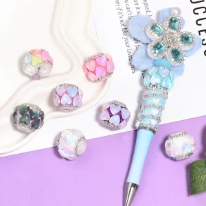 Fancy Beads With Hearts