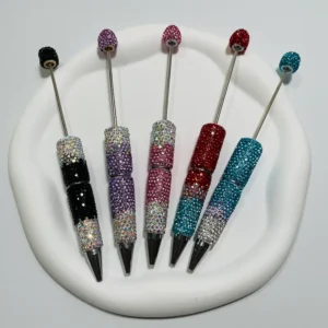 Beadable Pens With Gradient Rhinestones