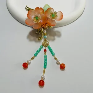 Pen Toppers Orange Flower Style One