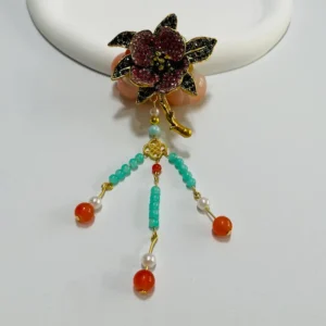 Pen Toppers Orange Flower Style Two