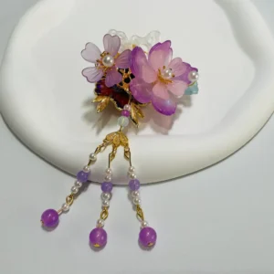Pen Toppers Purple Flower Style One