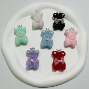 Sugar Beads Bear With Bow